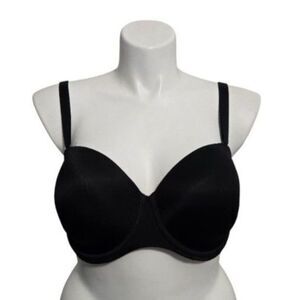 Cacique Multiway Strapless Wired Bra Women 40DDD Black Lane Bryant